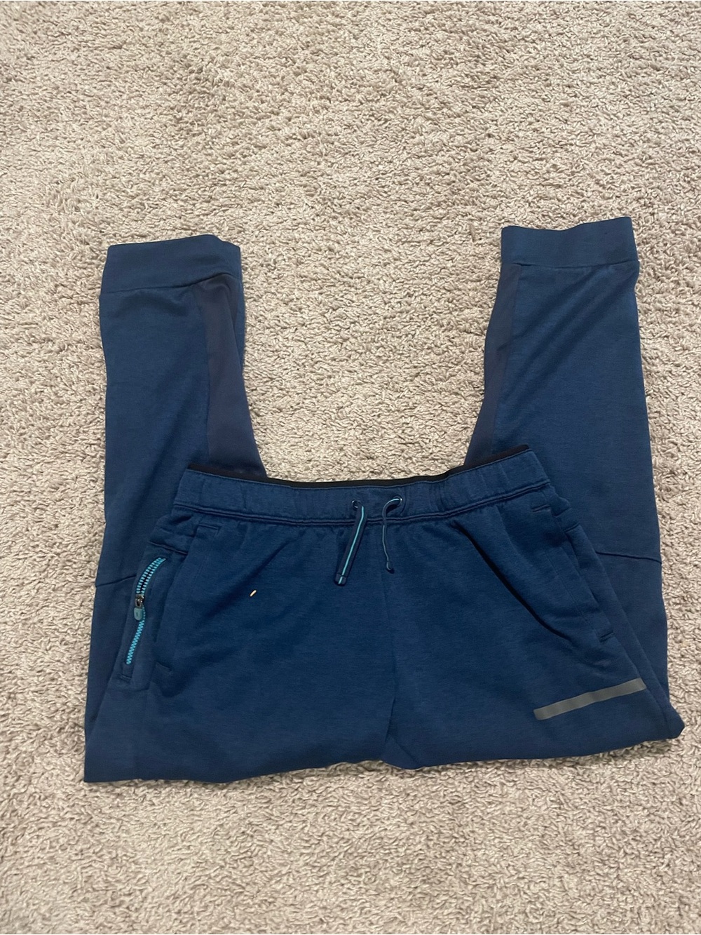 Navy Drawstring Jogger Pants